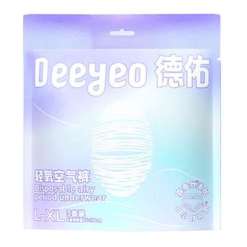 德佑 女性卫生裤，轻氧空气 L-XL码 3片/包 售卖规格：3包/组