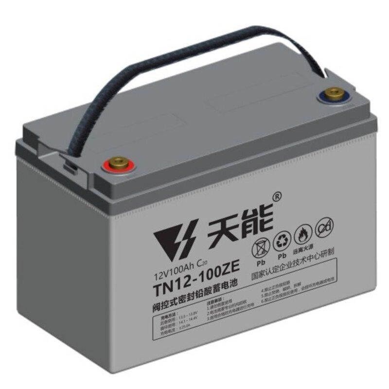天能 天能阀控式免维护铅酸蓄电池12V系列20hr，TN12-100 灰/ABS UL94-HB/12V100AH/立式 售卖规格：8个/组
