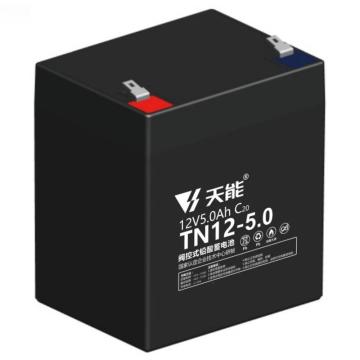 天能 阀控式免维护铅酸蓄电池12V系列20hr，TN12-5.0A 售卖规格：8个/箱