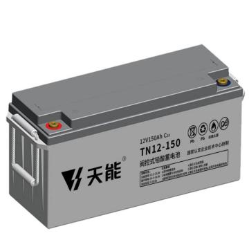 天能 阀控式免维护铅酸蓄电池12V系列20hr，TN12-150E 售卖规格：8个/箱