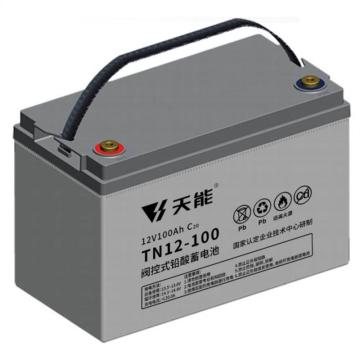 天能 阀控式免维护铅酸蓄电池12V系列20hr，TN12-100ZE 售卖规格：8个/箱