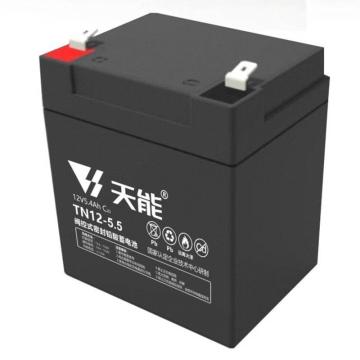 天能 阀控式免维护铅酸蓄电池12V系列20hr，TN12-5.4A 售卖规格：8个/箱