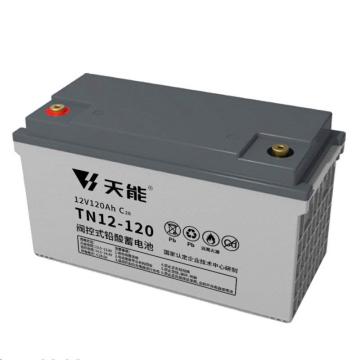 天能 阀控式免维护铅酸蓄电池12V系列20hr，TN12-120E 售卖规格：8个/箱