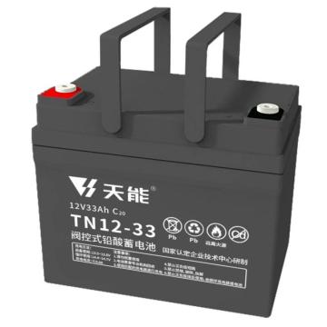 天能 阀控式免维护铅酸蓄电池12V系列20hr，TN12-33E 售卖规格：8个/箱