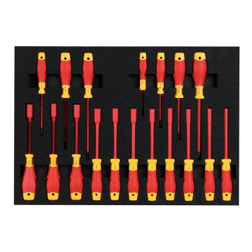 长城精工 18件绝缘旋具组合工具，409918 565*405*45（EVA垫） 售卖规格：1套