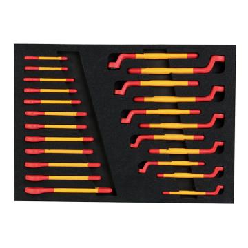 长城精工 23件绝缘板手组合工具，409023 565*405*60（EVA垫） 售卖规格：1套