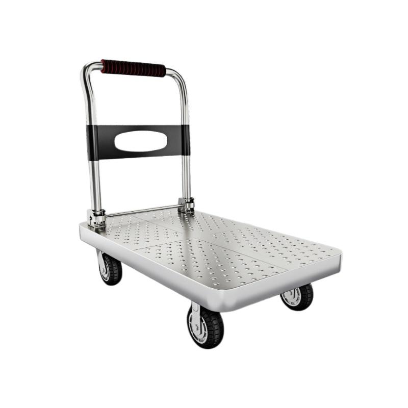 凡礼格 钢制小推车 特厚钢板70*46cm【4寸仿航空烽火轮】载重475kg，FLG-GZTC02 售卖规格：1个