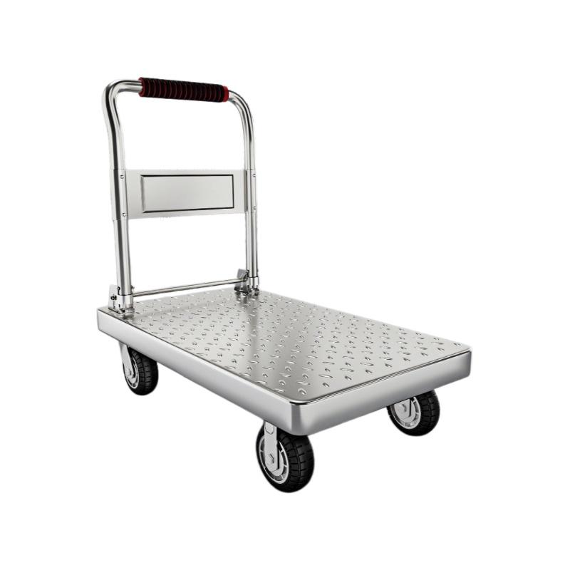 凡礼格 钢制小推车 特厚钢板73*48cm【6寸超静音烽火轮】载重850kg，FLG-GZTC03 售卖规格：1个