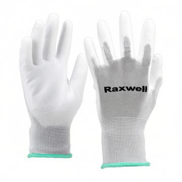 Raxwell 涤纶针织PU工作手套(掌浸)，RW2434 售卖规格：1副