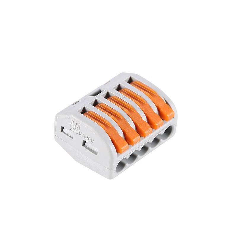 ZLTZM 快速接线端子，一进四出并连款 32A 250V 售卖规格：1个