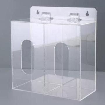 徜赣 工装辅助工具挂壁收纳盒免打孔透明3格，长39.5cm*宽10cm*高26cm亚克力 售卖规格：1个