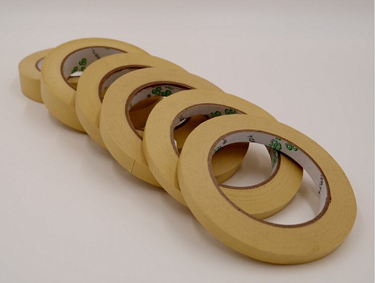 3m单面平滑美纹纸高温遮蔽胶带, 米黄色 宽度20mm 长度55m
