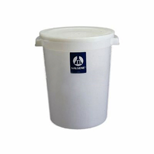耐洁/NALGENE 大号圆形容器（带盖）高密度聚乙烯，15L容量，7142-0015 售卖规格：6个/箱