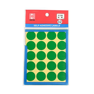 惠达海普 自粘性标签，HD-32 绿色 直径20mm（12张/包） 售卖规格：1包
