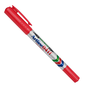 旗牌/Artline 小双头油性记号笔，EK-041T 红 0.4-1.0mm 售卖规格：1支
