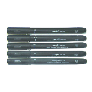 UNI 三菱超细广告笔，PIN-08-200 0.8mm （黑色） 售卖规格：1支