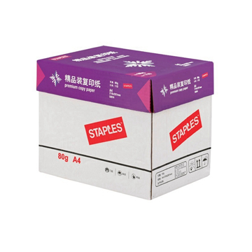 史泰博 80G精品装复印纸，1100014126 白色 A4 5包/箱 售卖规格：1包