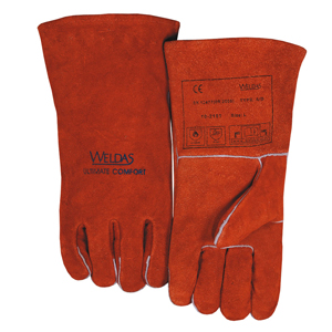 威特仕 焊烧手套，10-2101L，锈橙色斜拇指款