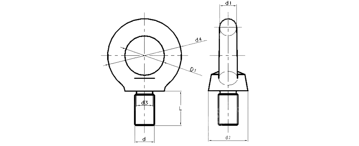 东明din580吊环螺栓,m8-1.25,不锈钢304,25个/盒