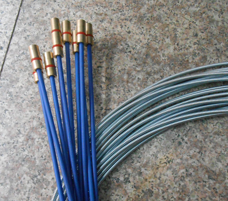 沪工氩弧焊枪送丝软管,500a蓝(双节头),3m,10只/包