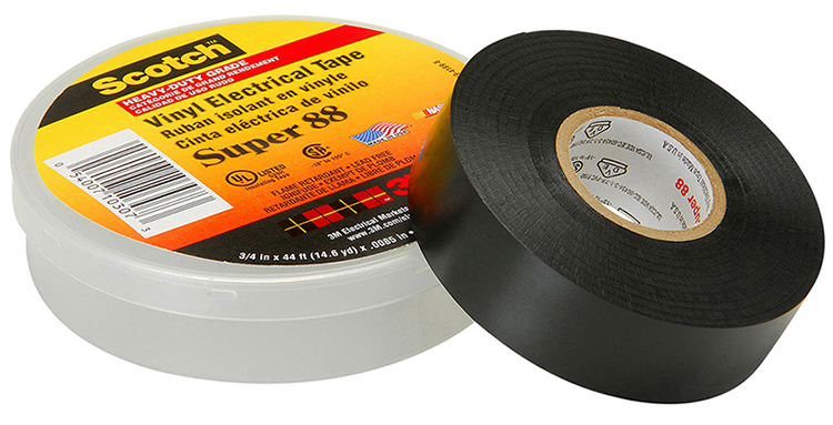 3m 电工胶带,scotch super88 黑 19mm×20.1m