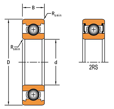 铁姆肯timken 深沟球轴承,6002-2rs