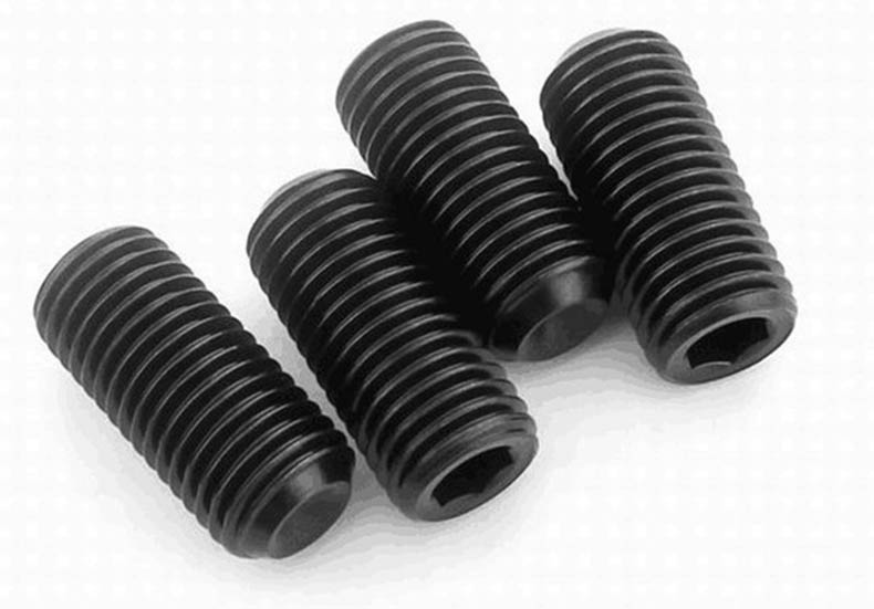 鹏驰五金 din913-45h内六角平端紧定螺钉,m5-0.8x16,发黑,500个/盒
