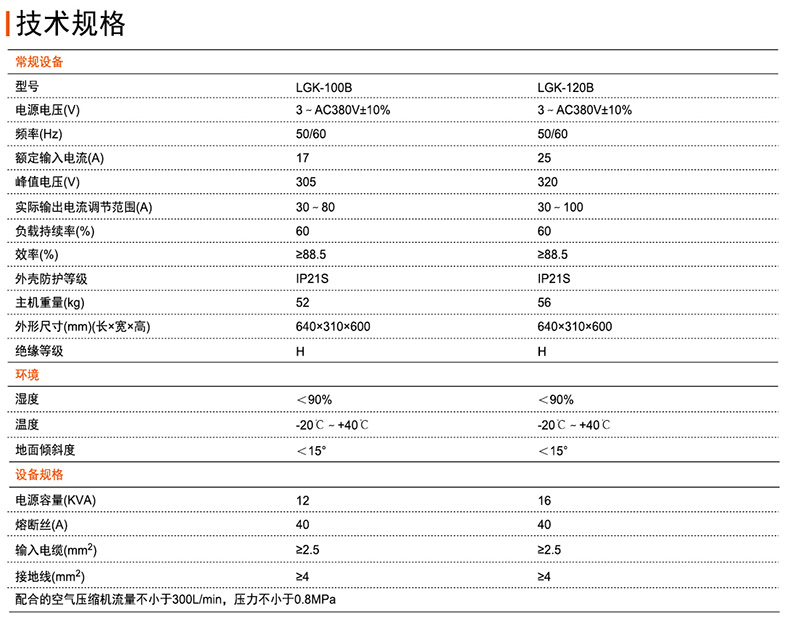 上海通用空气等离子切割机(内置气泵),lgk-120b,适用380v电压