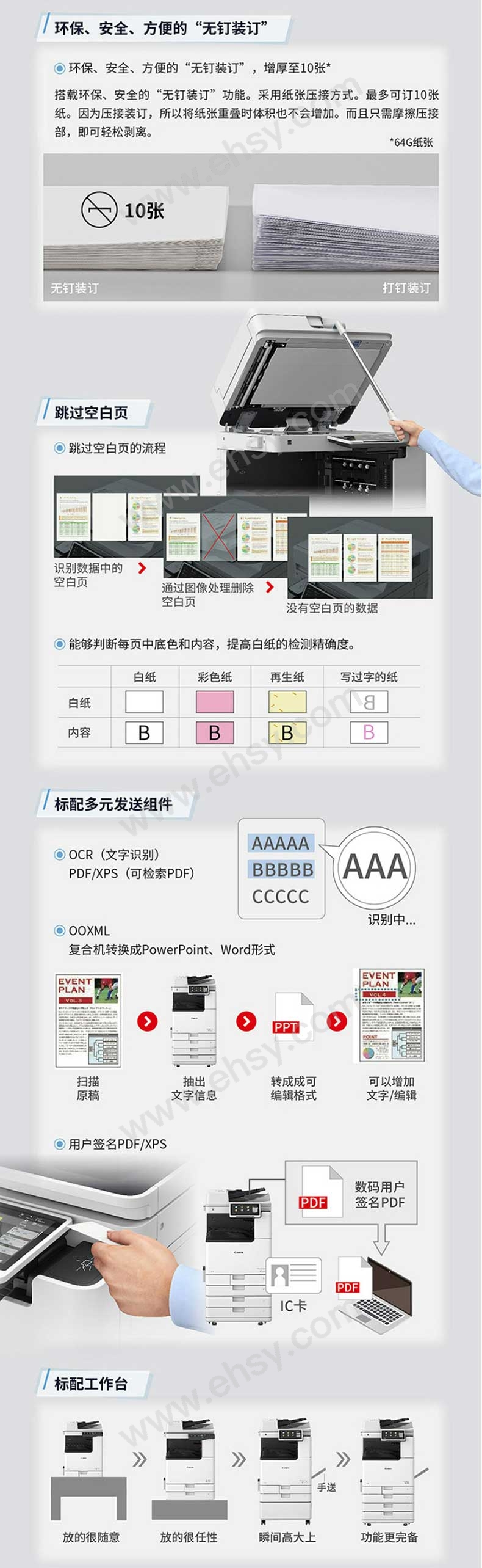 佳能（Canon）A3彩色数码复合机，iR-ADV DX C3835 双面 四纸盒Wi-Fi（打印复印扫描）一年质保【多少钱 规格参数 图片 ...