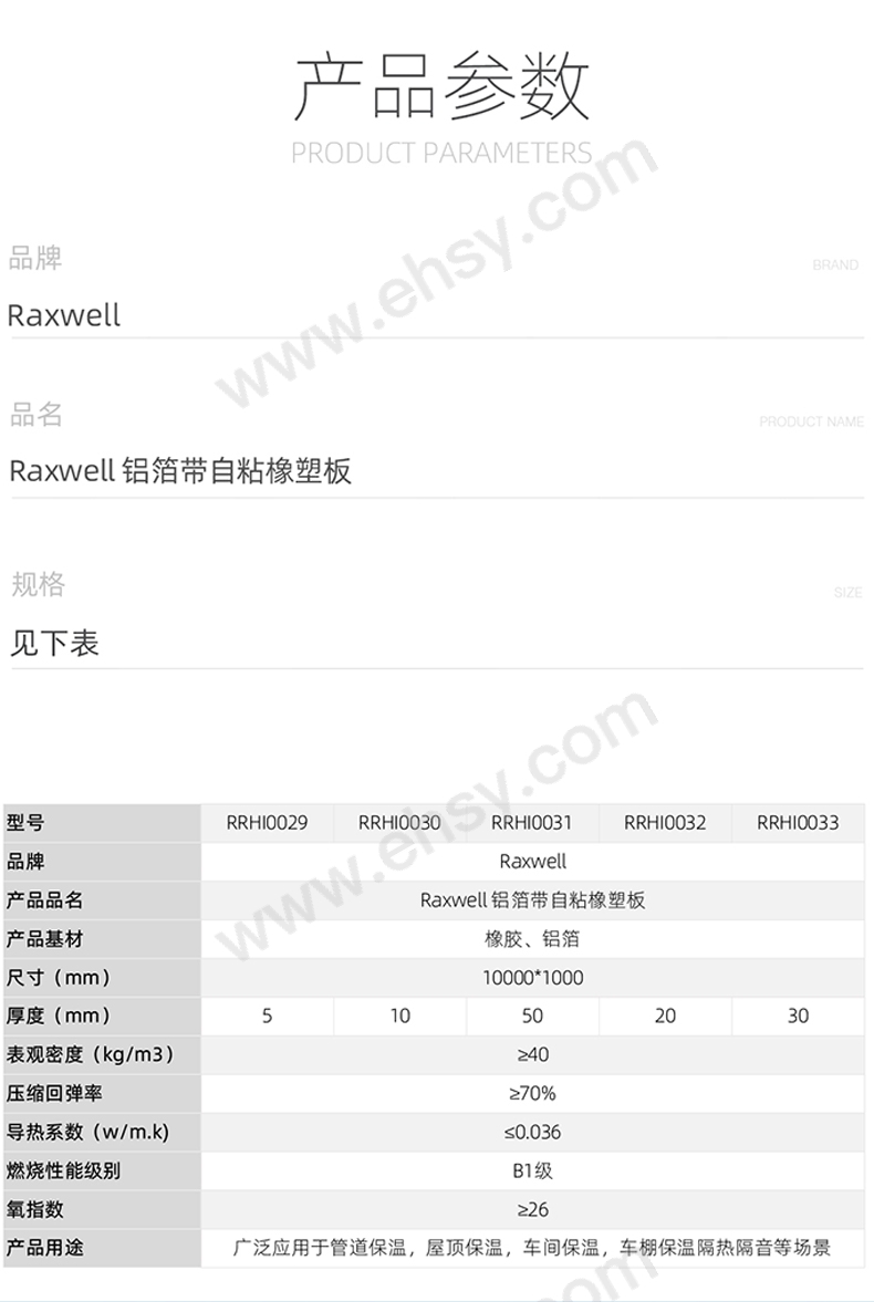 RRHI0029~RRHI0033Raxwell-铝箔带自粘橡塑板详情页-20230731_02.jpg
