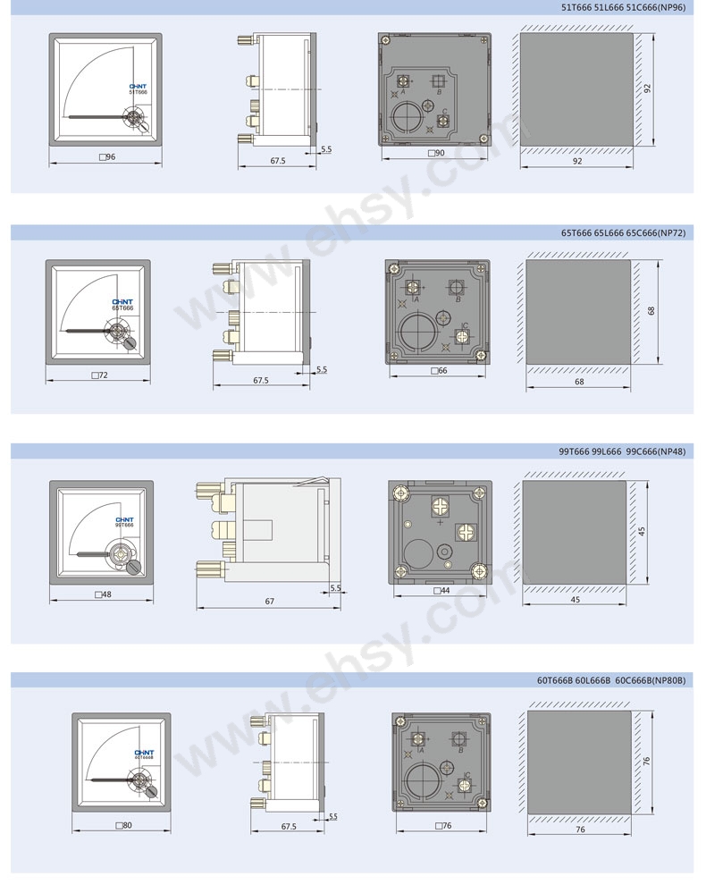 正泰/CHINT 6L2-A模拟交流电流表，6L2-A 150/5A 改进型.003 表盘尺寸:80mm 售卖规格：1台【多少钱 规格参数 ...