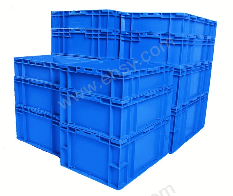 Raxwell HP系列蓝色周转箱HP4C，RHSS4058 尺寸(mm)：外：435×325×210，内：390×280×190，全新料 ...