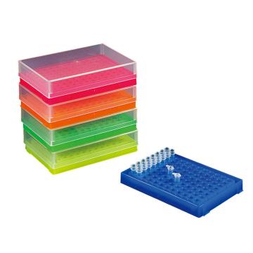 爱思进/AXYGEN 96孔彩色PCR管储存盒，R-96-PCR-FSP 售卖规格：25个/箱