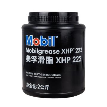 美孚/Mobil 润滑脂，XHP 220系列Mobilgrease XHP 222 2KG*6/箱 售卖规格：12公斤/箱