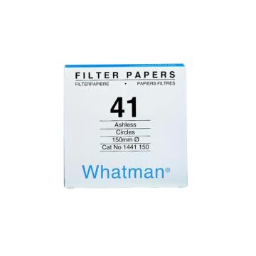 沃特曼/Whatman 定量滤纸，无灰级，GR，41，15CM，1441-150 售卖规格：100片/盒