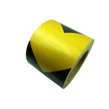 安赛瑞 反光划线胶带，高性能反光自粘性材料，100mm×22m，黄黑箭头，14350 售卖规格：1卷