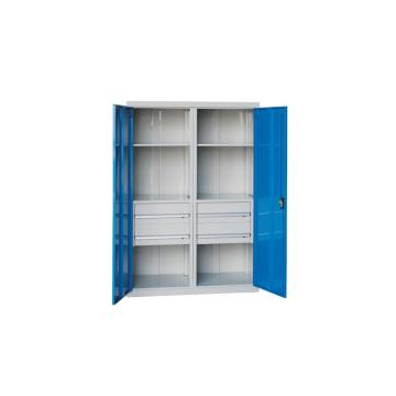 锐德 2层层板铁门型置物柜，C126018D22 外形尺寸(mm):1200W×600D×1800H 售卖规格：1个