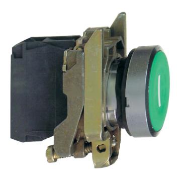 施耐德电气 绿色平头按钮，XB4BA3311 1N/O，白色符号 I 售卖规格：1个