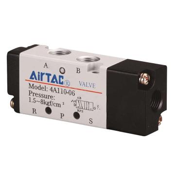 亚德客/AirTAC 二位五通单气控阀，4A110-06 PT1/8" 售卖规格：1个