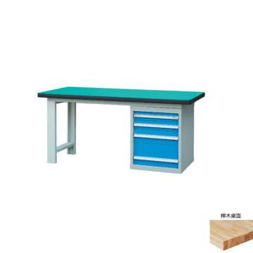 锐德 50mm榉木桌面单侧4抽柜重型工作桌，RD1503AJ 1500W×750D×800H,载重:1000kg,不含安装 售卖规格：1个
