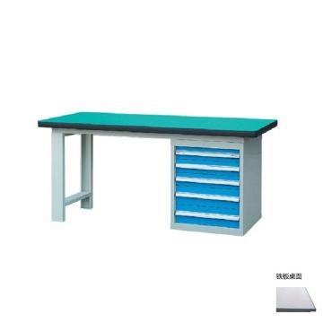 锐德 50mm铁板桌面单侧5抽柜重型工作桌，RD1503BE 1500W×750D×800H,载重:1000kg,不含安装 售卖规格：1个
