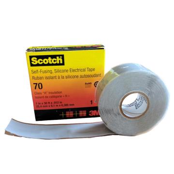 3M 硅橡胶胶带，Scotch 70# 灰，25mm×9.1m 售卖规格：1卷