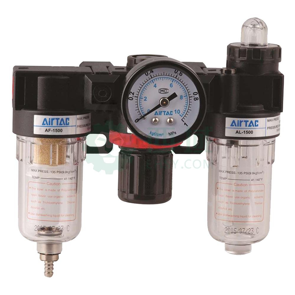 气动 空气处理件 气源处理组合 亚德客三联件,pt1/4",0.