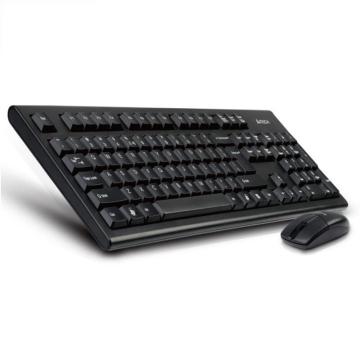 双飞燕 a4tech 无线键鼠套装 3100n (黑色)