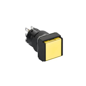 施耐德电气 自复位按钮，XB6ECA51F 方形 黄色 1NO/NC 售卖规格：1个