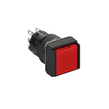 施耐德电气 自复位带灯按钮，XB6ECW4B1F 方形 红色 24V 1NO/NC 售卖规格：1个