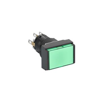施耐德电气 自复位按钮，XB6EDA31F 长方形 绿色 1NO/NC 售卖规格：1个