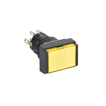 施耐德电气 自复位带灯按钮，XB6EDW5B1F 长方形 黄色 24V 1NO/NC 售卖规格：1个