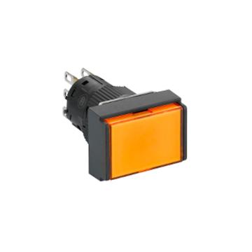 施耐德电气 自复位带灯按钮，XB6EDW8B1F 长方形 橙色 24V 1NO/NC 售卖规格：1个