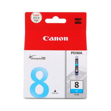 佳能/Canon 墨盒，CLI-8C 蓝色 适用PIXMAiX4000/iX5000/iP3300/iP4200/iP5300/MP500 售卖规格：1个